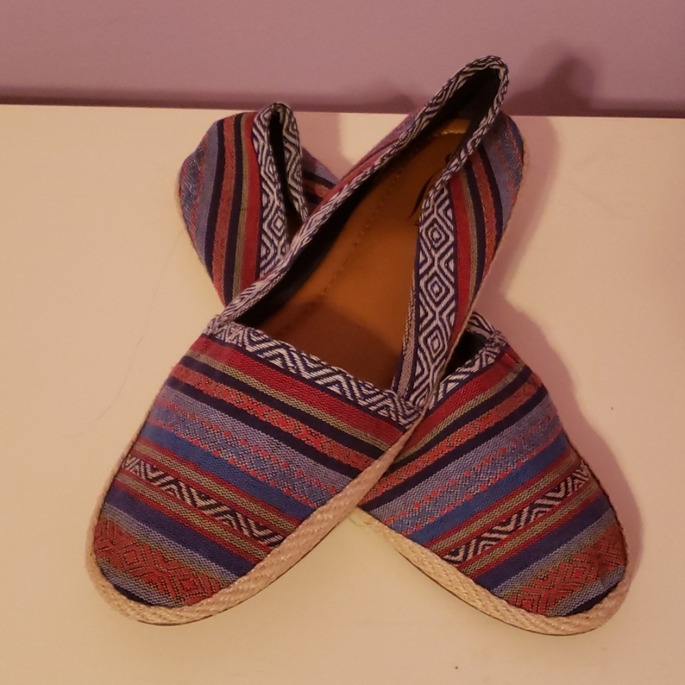 Multicolor Aztec Espadrille Flats [Lucky Brand]
